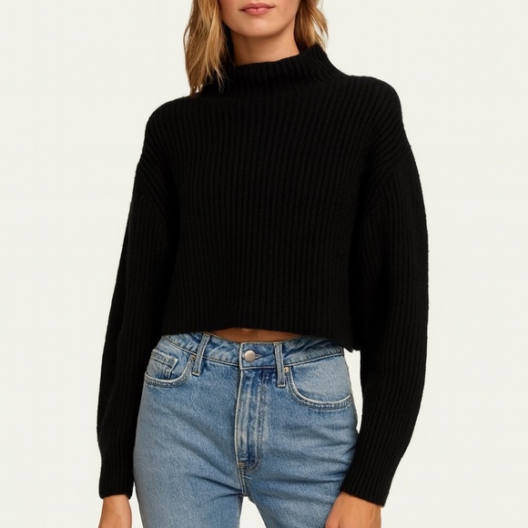 Aritzia | Wilfred 100% Wool Sweater | Size L | Black - Picture 1 of 7